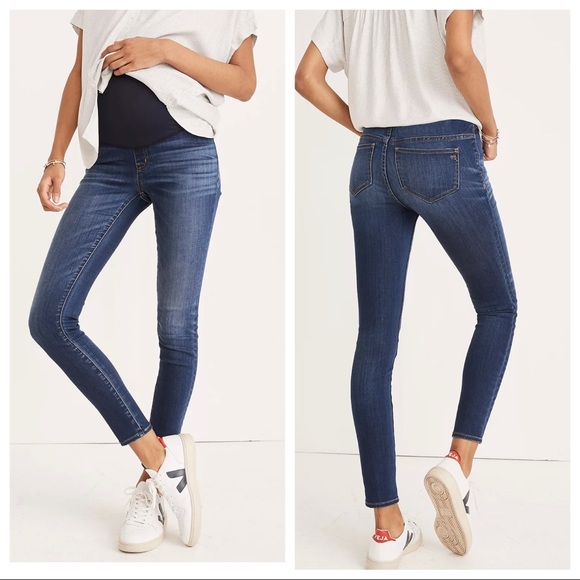 Madewell Denim - Madewell Maternity Over-the-Belly Skinny Jeans in Danny Wash